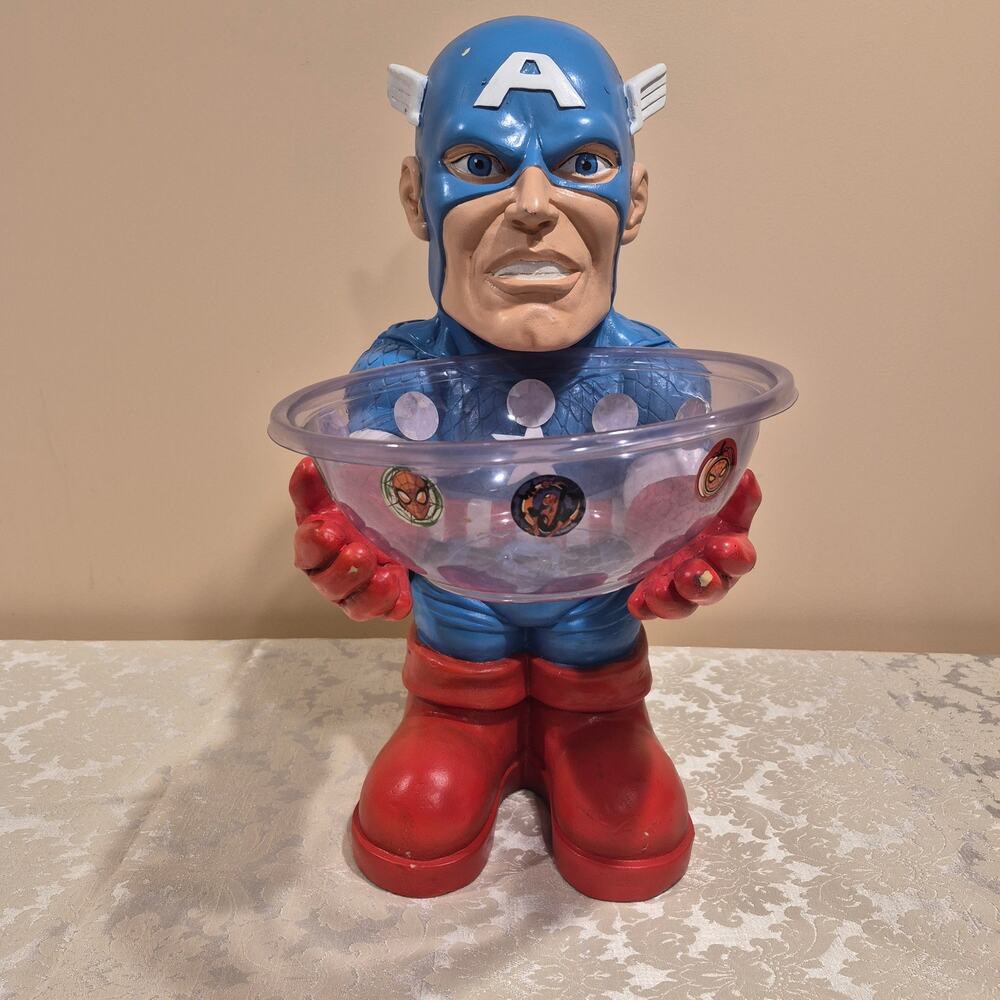 Captain America Marvel Comics by Rubies - Large 20" Candy Bowl Holder Figure